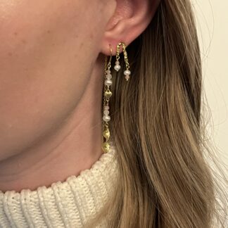 Cora øreringe - forgyldt