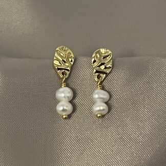 Ellie øreringe - forgyldt