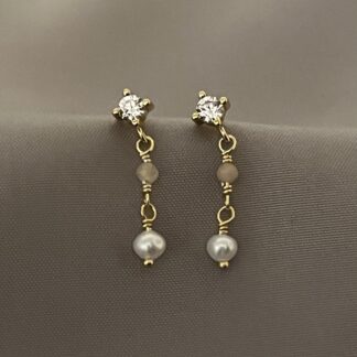 Aurora øreringe - forgyldt