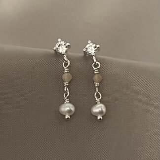 Aurora øreringe - sølv