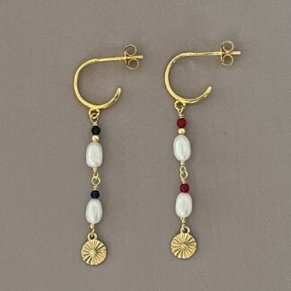 Studenter øreringe - forgyldt