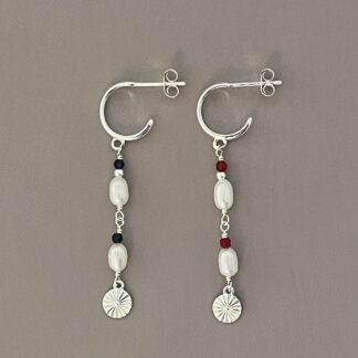 Studenter øreringe - sølv